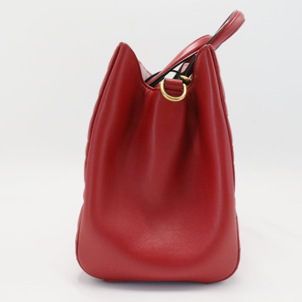 GG Marmont Tote Matelasse Leather Small