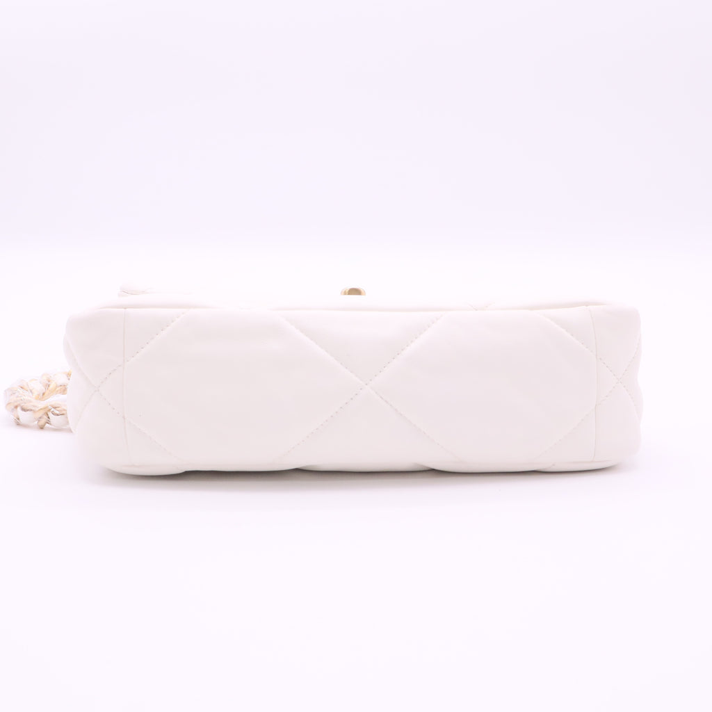 19 Flap Bag Quilted Leather Medium  Twins