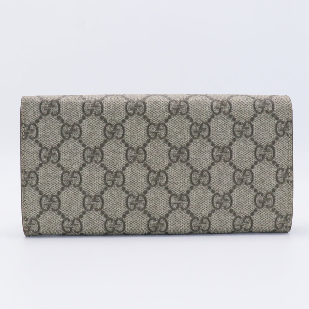 GG Supreme Interlocking G Wallet