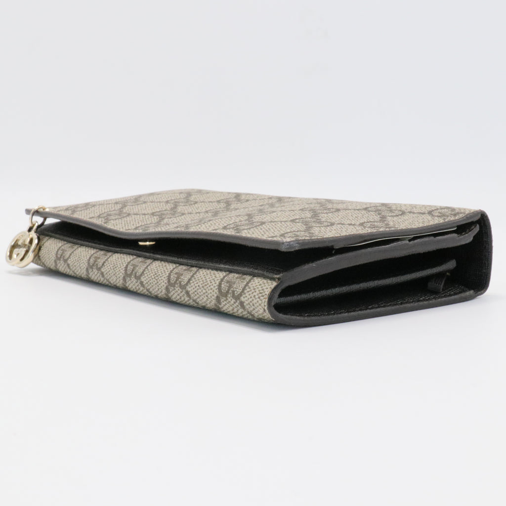 GG Supreme Interlocking G Wallet