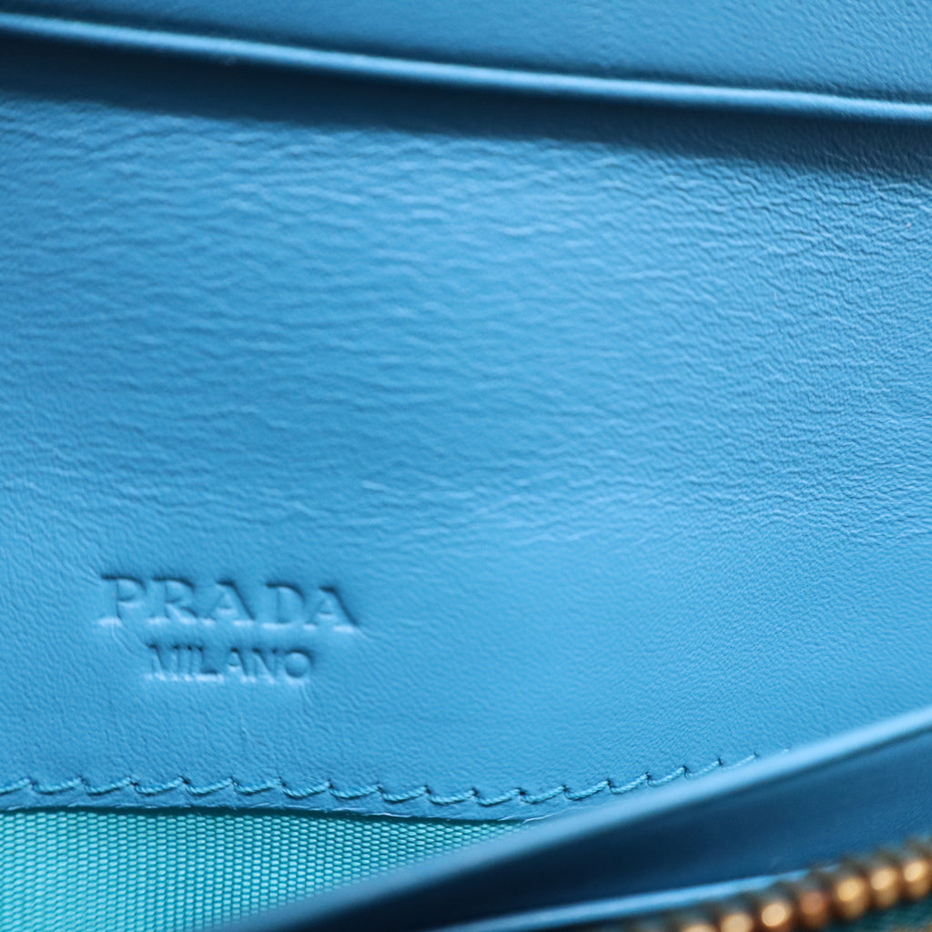 Saffiano Triangle Continental Flap Travel Wallet Mare