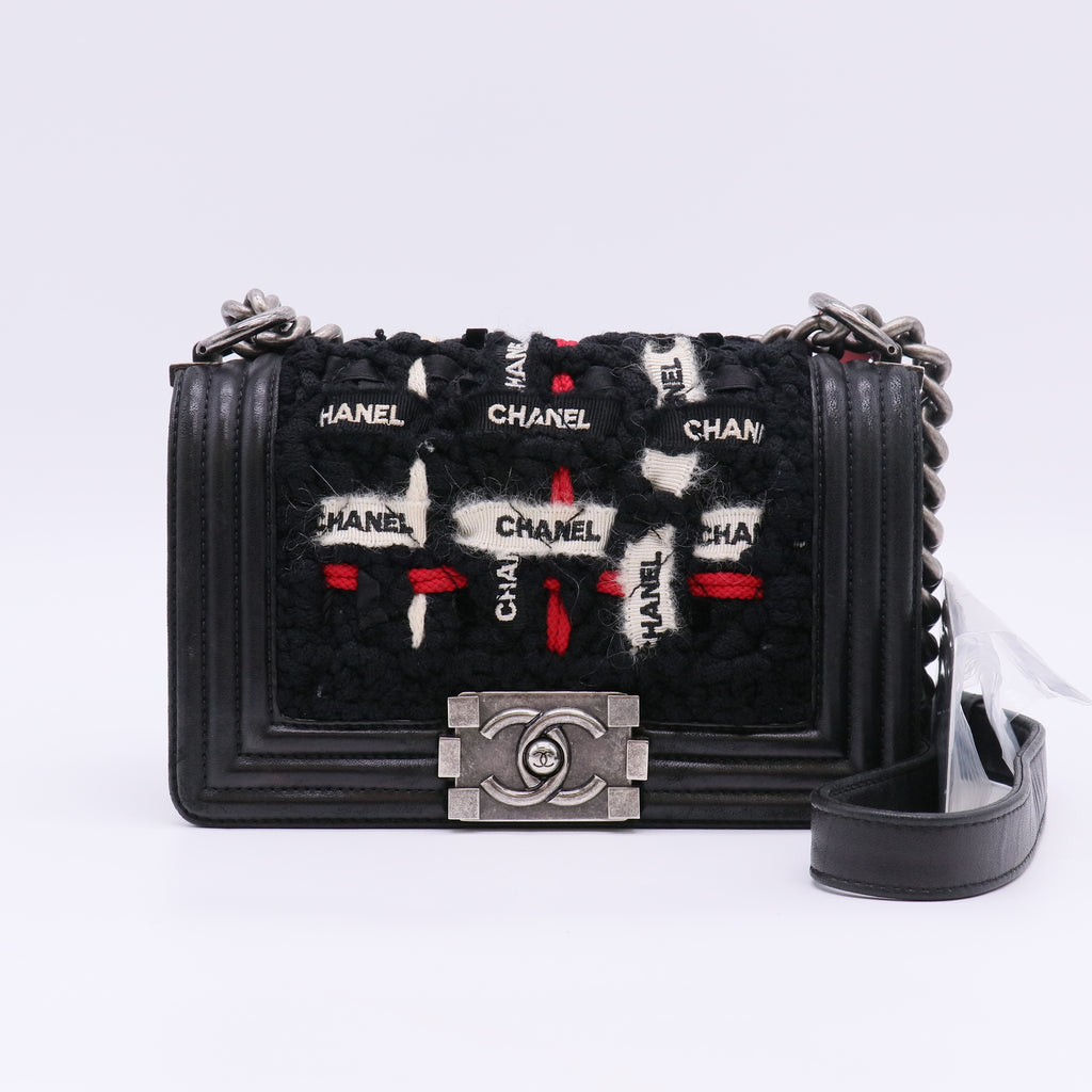 Chanel Braided Tweed Small Boy Bag twins LDJ5578