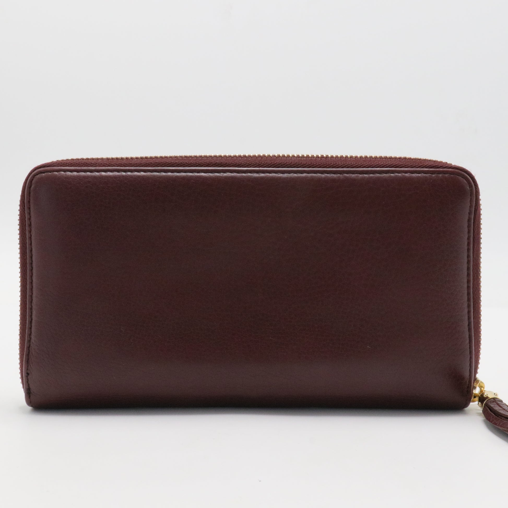 Large Timeless CC Zip Around Wallet Burgundy