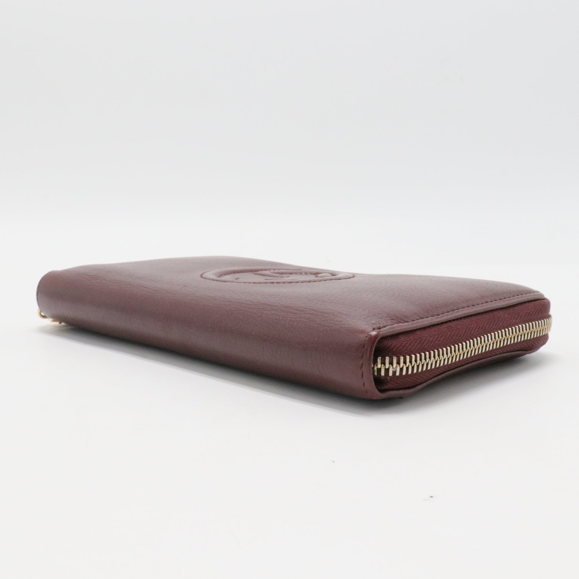 Large Timeless CC Zip Around Wallet Burgundy