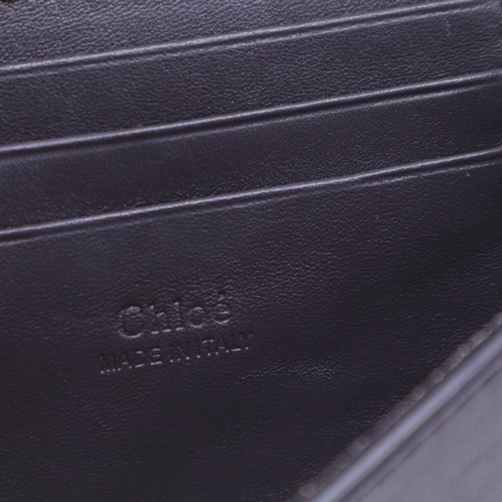 Suede Calfskin Mini Faye Shoulder Bag Carbon  B21092