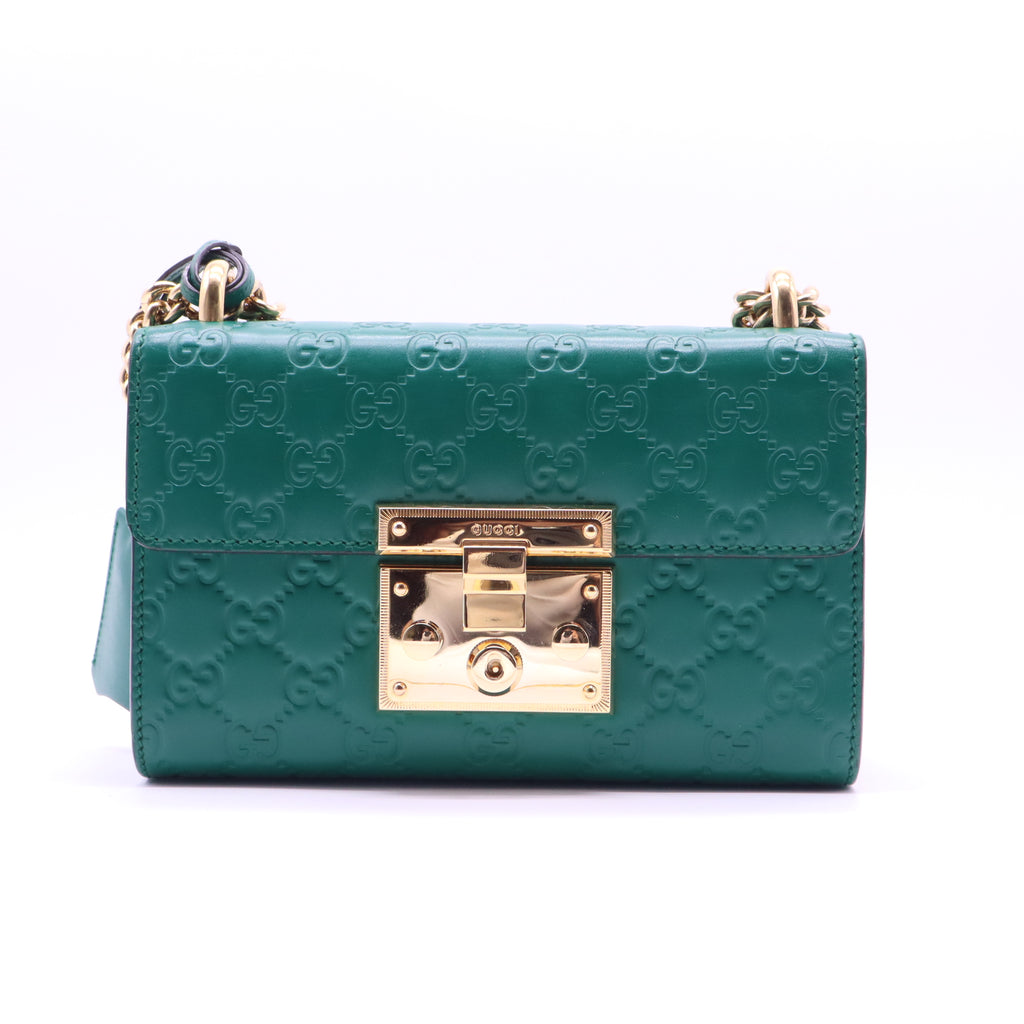 Gucci Padlock Shoulder Bag Guccissima Leather Small twins