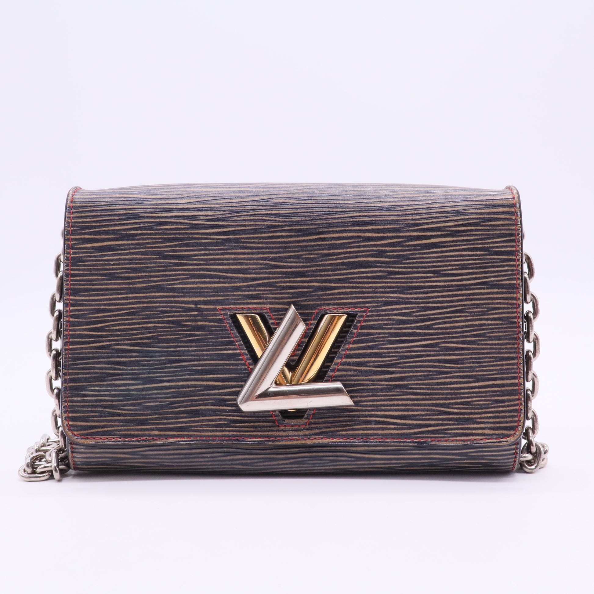 Epi Leather Twist Wallet on Chain