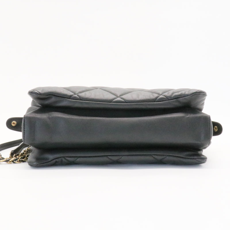 Ginette Chain Shoulder Bag Quilted Leather Medium