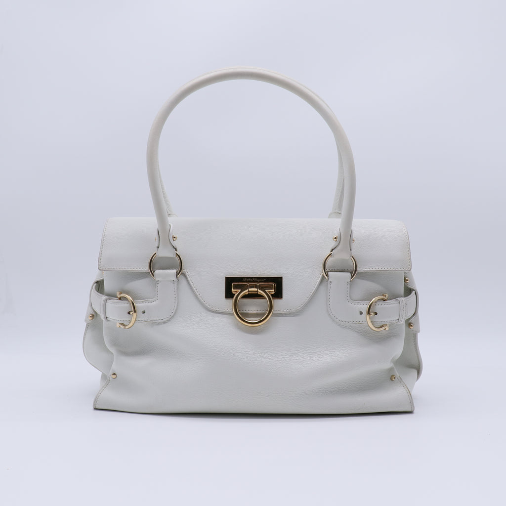 Salvatore Ferragamo Virna Gancini Satchel Bag B21606