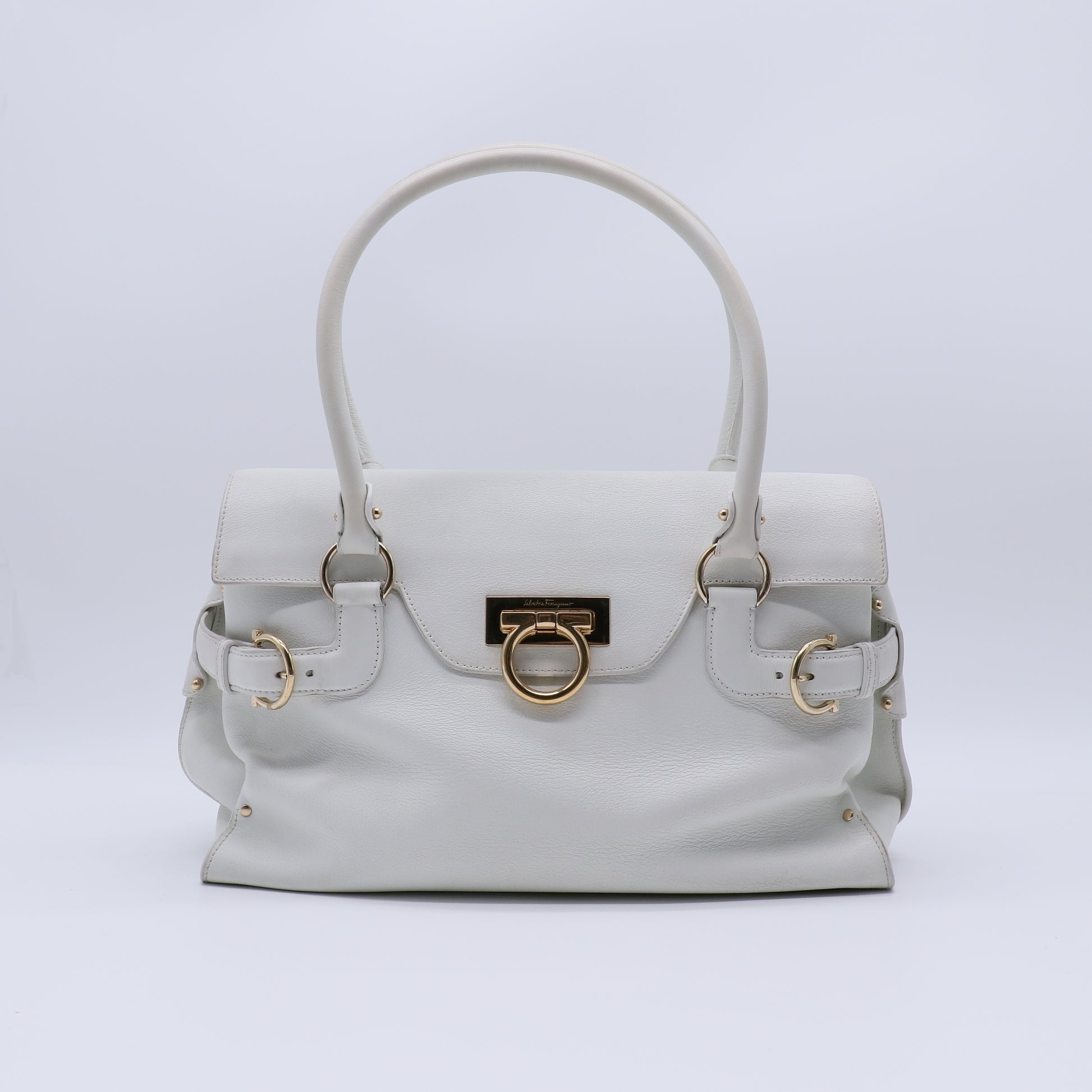 Salvatore Ferragamo Virna Gancini Satchel Bag B21606