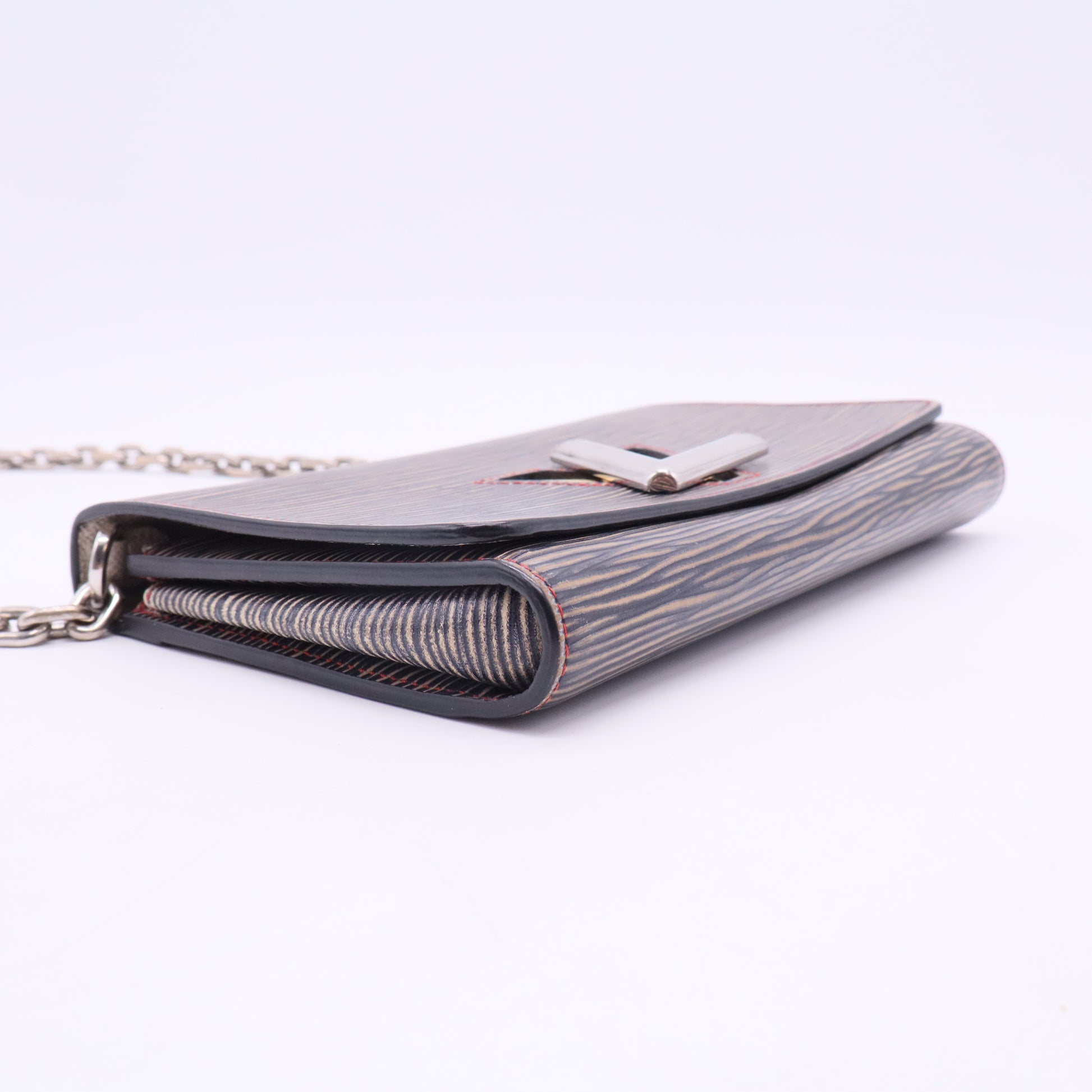 Epi Leather Twist Wallet on Chain