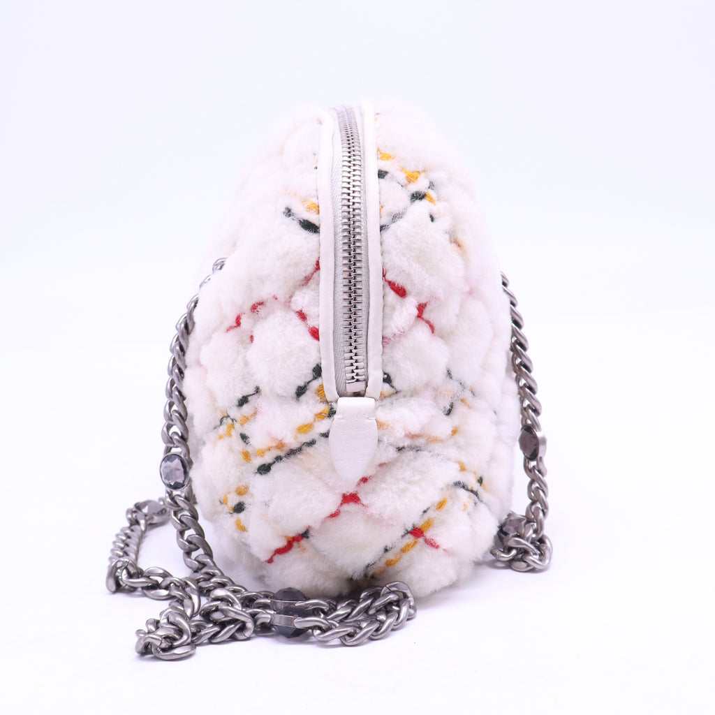 Miu Miu Shoulder Bag Handbag Purse with Rhinestones Crystals B21293