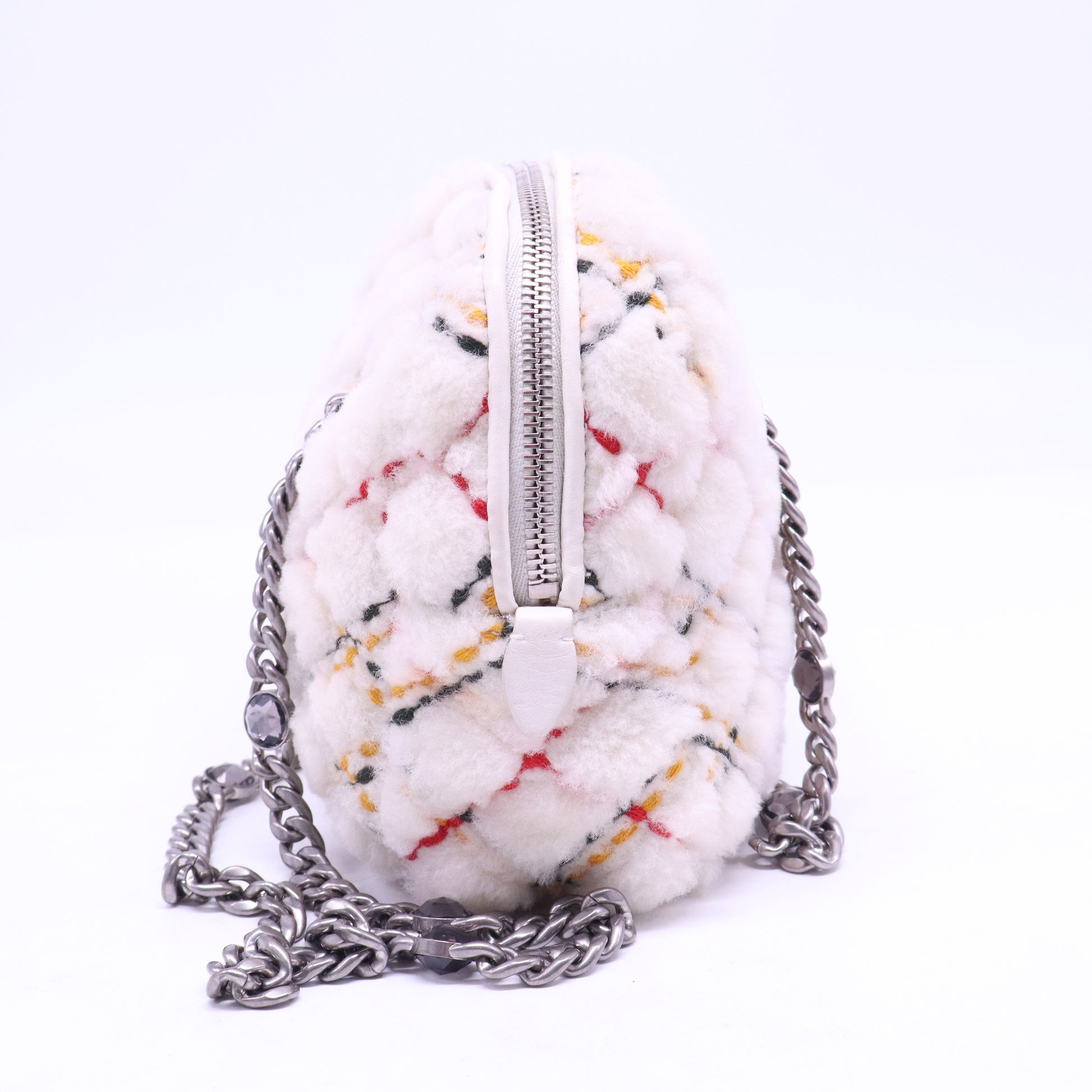 Miu Miu Shoulder Bag Handbag Purse with Rhinestones Crystals B21293