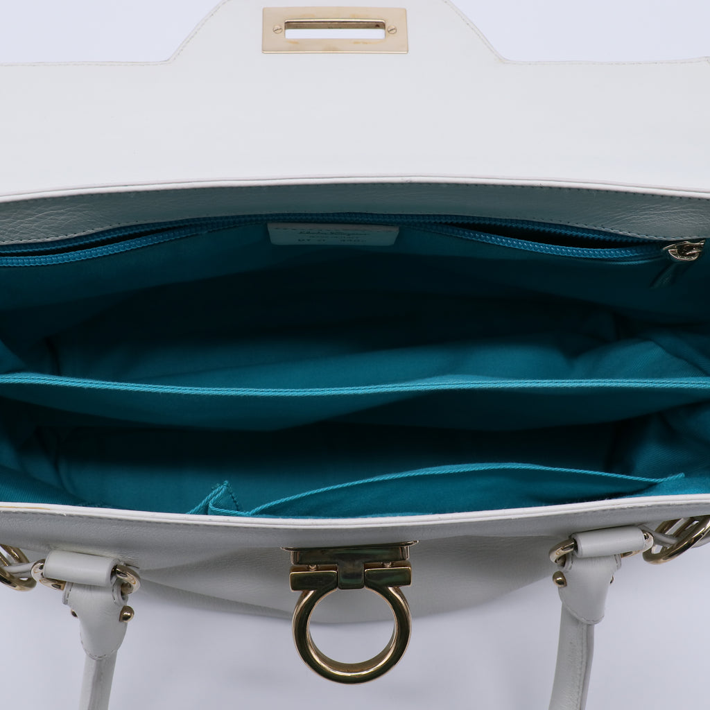 Salvatore Ferragamo Virna Gancini Satchel Bag B21606