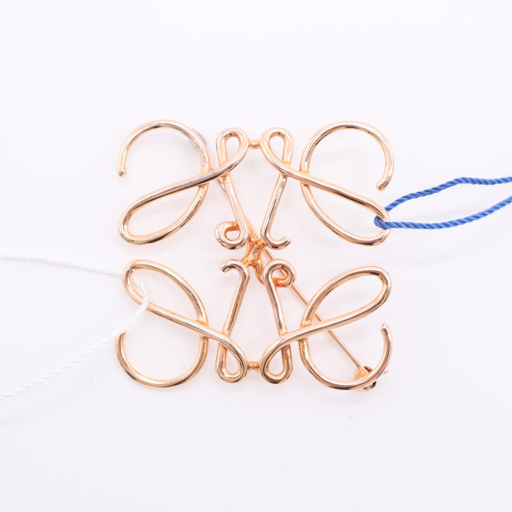 Loewe Anagram Pattern Brooch LDJ2792 twins