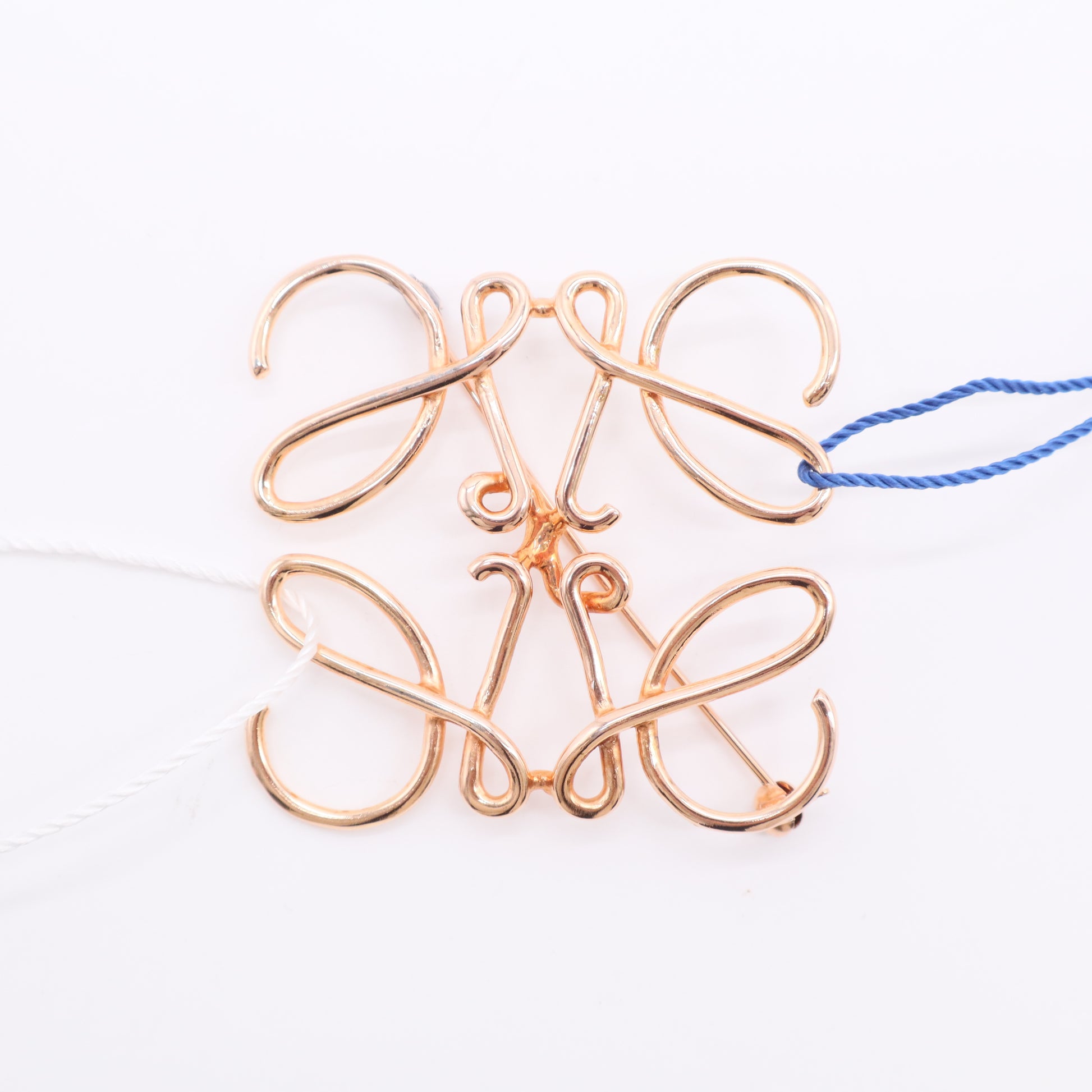 Loewe Anagram Pattern Brooch LDJ2792 twins