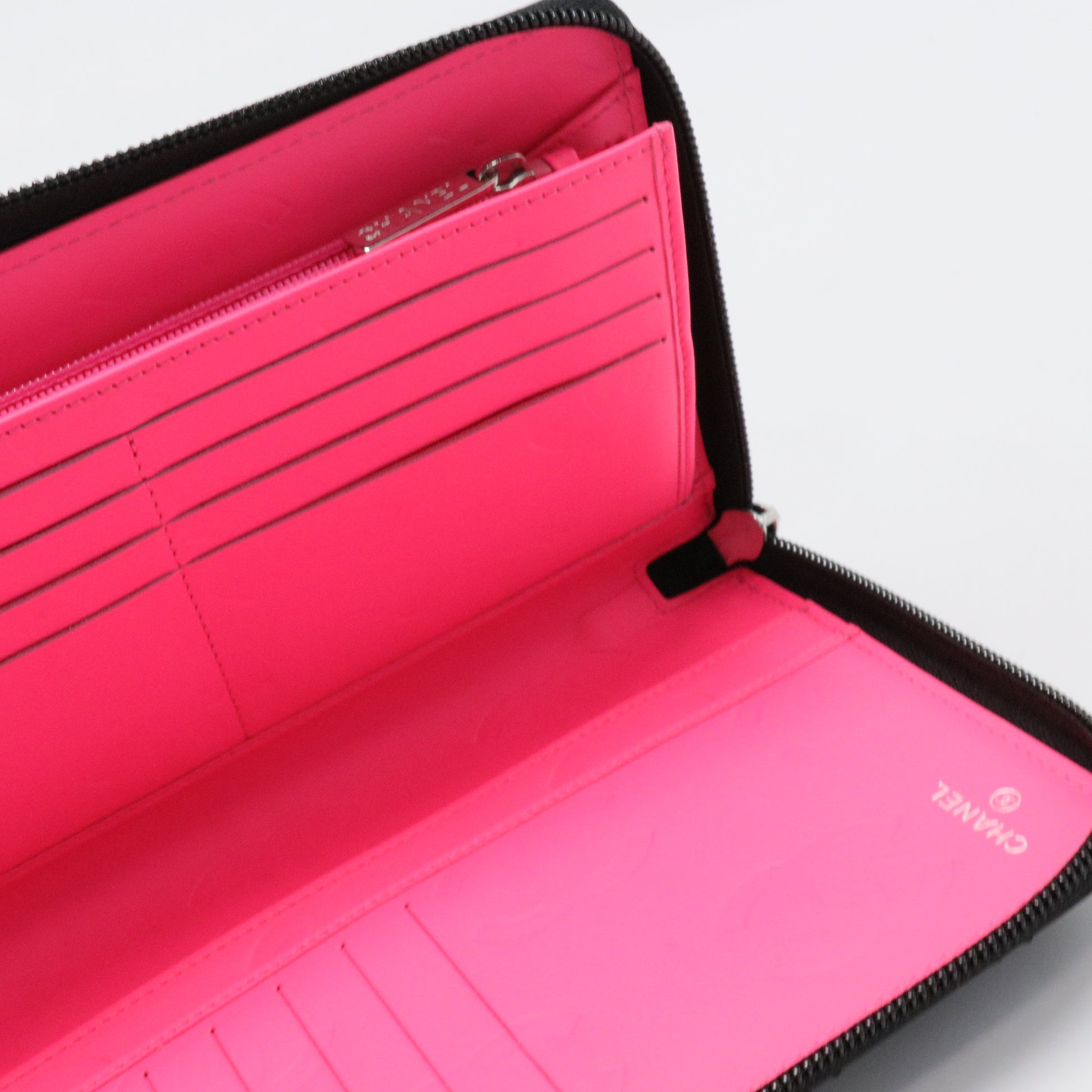 Cambon Zip Around Organizer Wallet Quilted