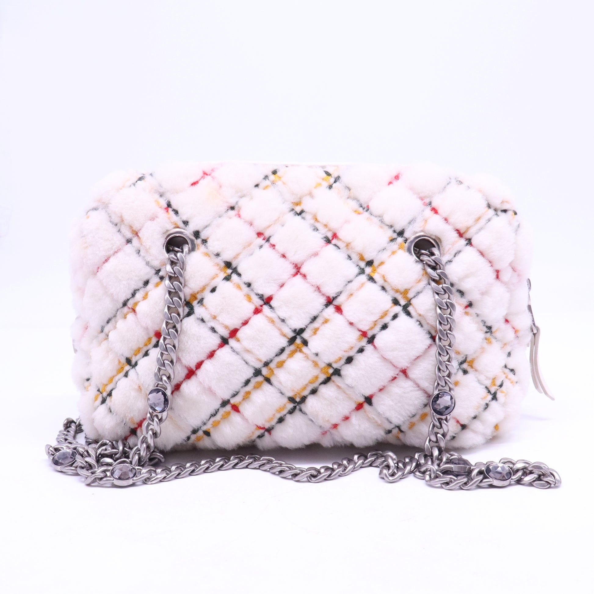 Miu Miu Shoulder Bag Handbag Purse with Rhinestones Crystals B21293