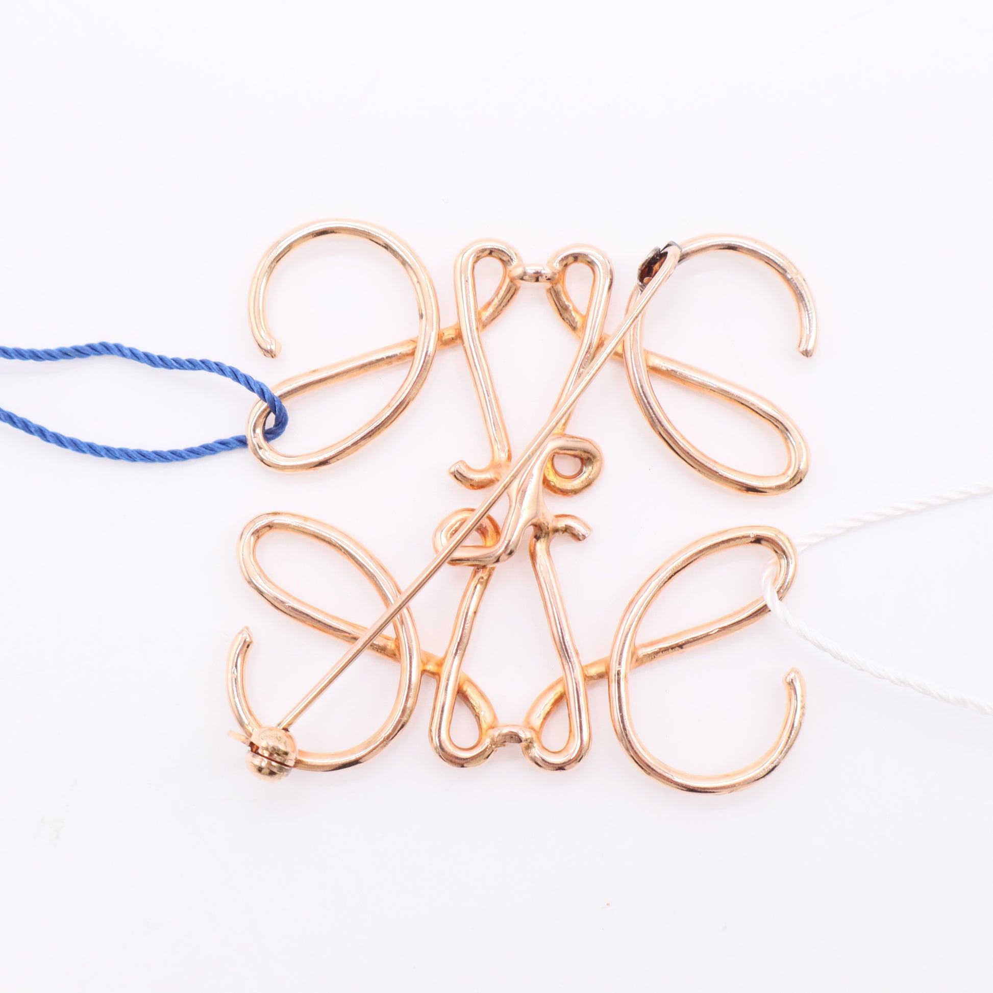 Loewe Anagram Pattern Brooch LDJ2792 twins