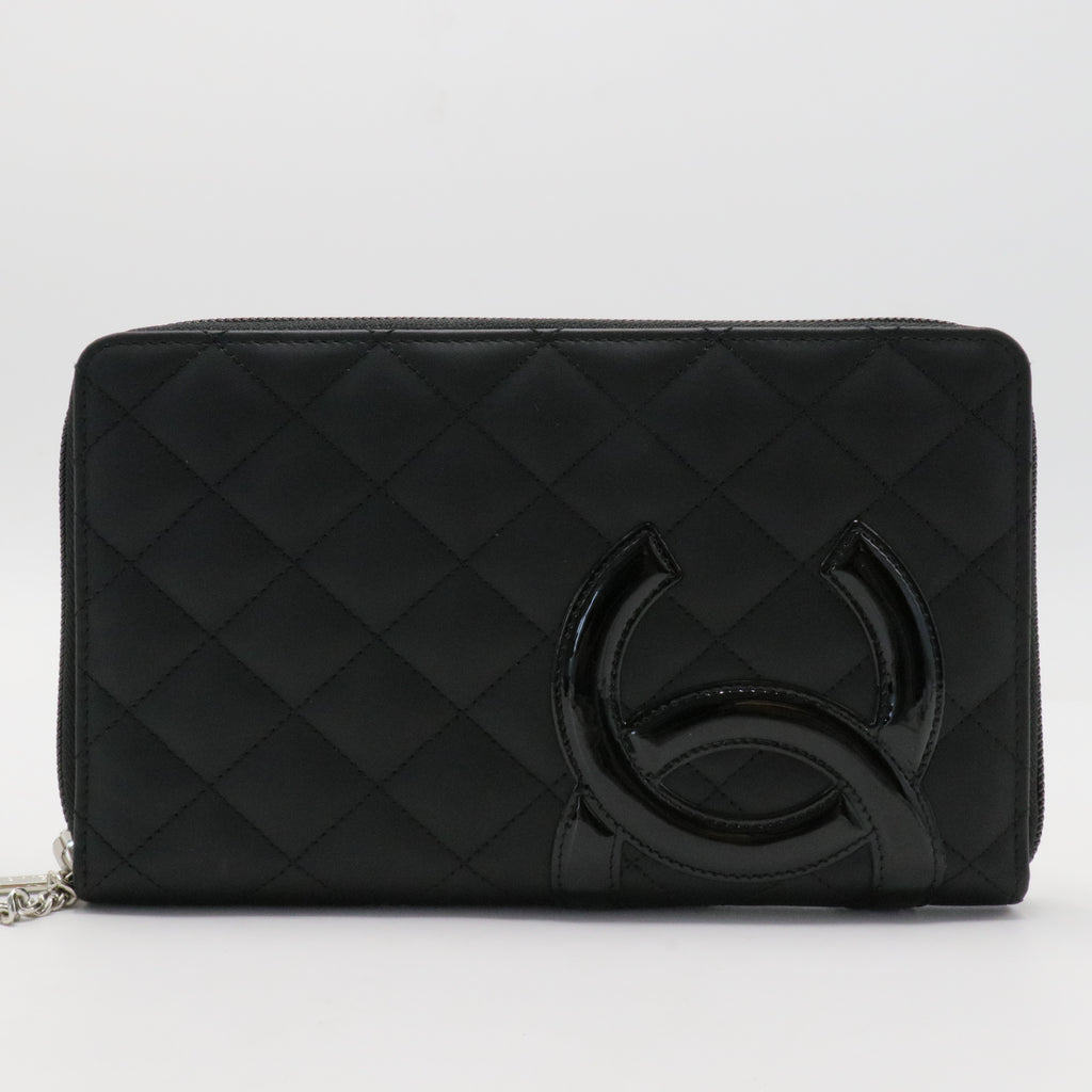 Cambon Zip Around Organizer Wallet Quilted