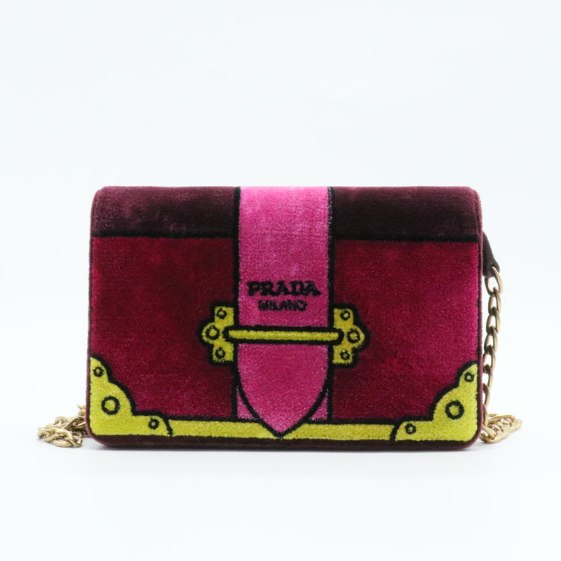 Cahier Belt Bag Printed Velvet Small