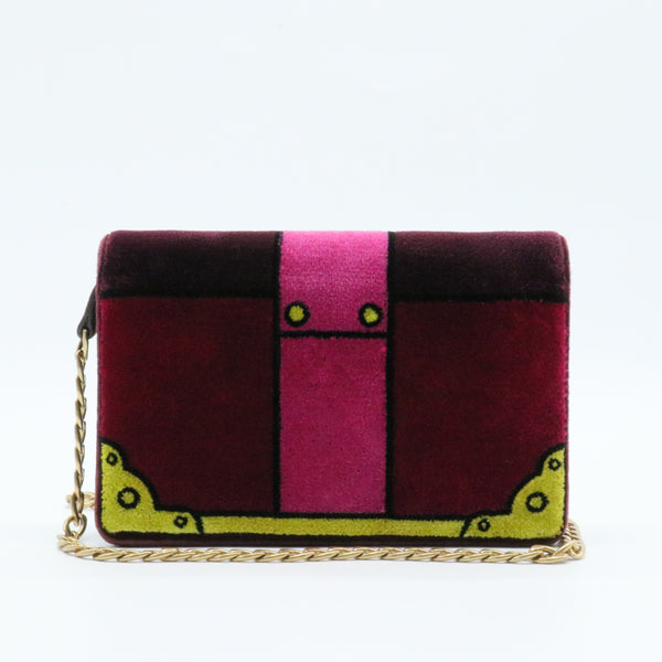 Cahier Belt Bag Printed Velvet Small