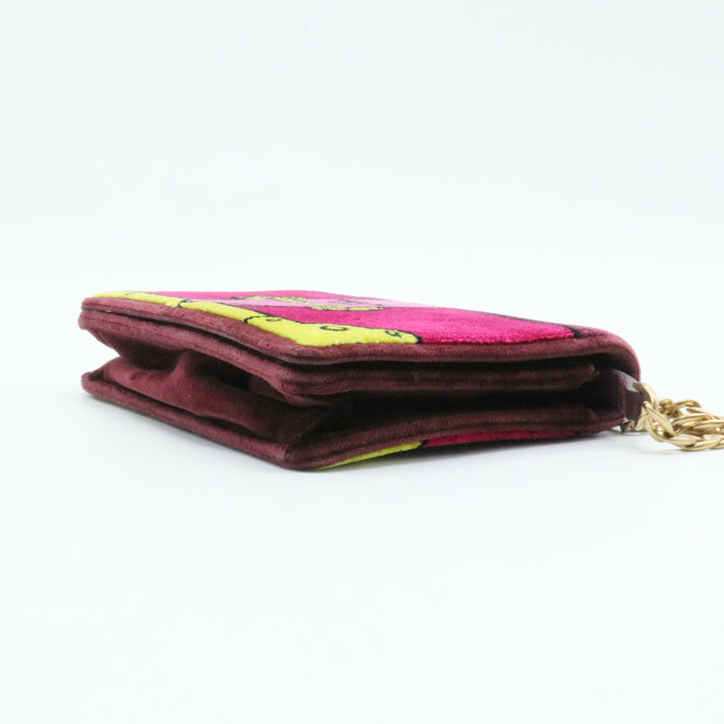 Cahier Belt Bag Printed Velvet Small