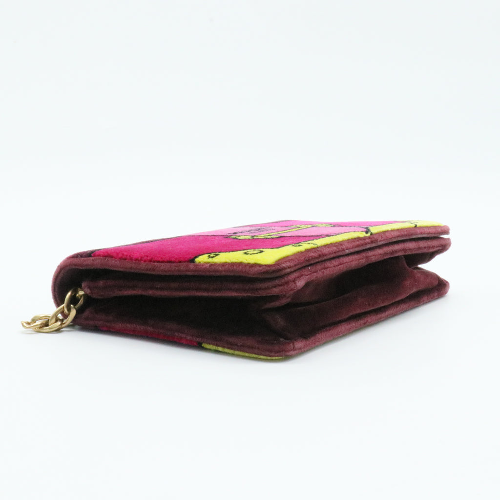 Cahier Belt Bag Printed Velvet Small
