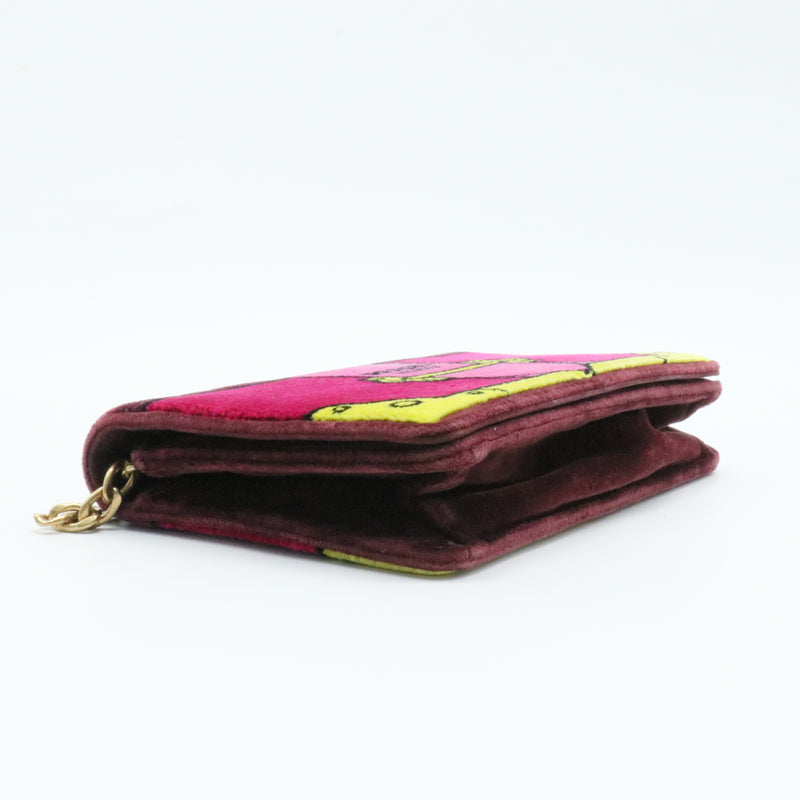 Cahier Belt Bag Printed Velvet Small