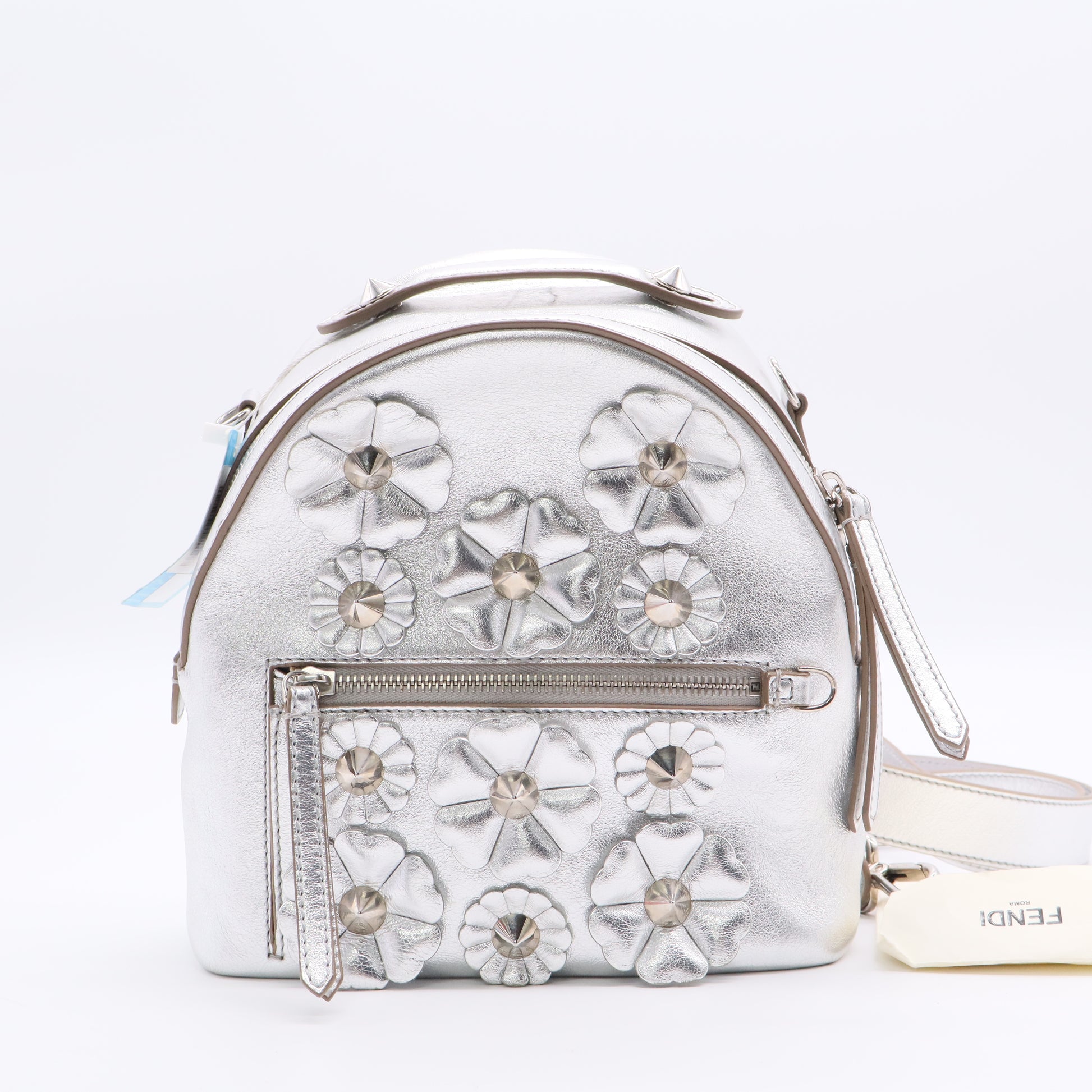 Fendi Floral Studded Small Crossbody Backpack Twins LDJ2798