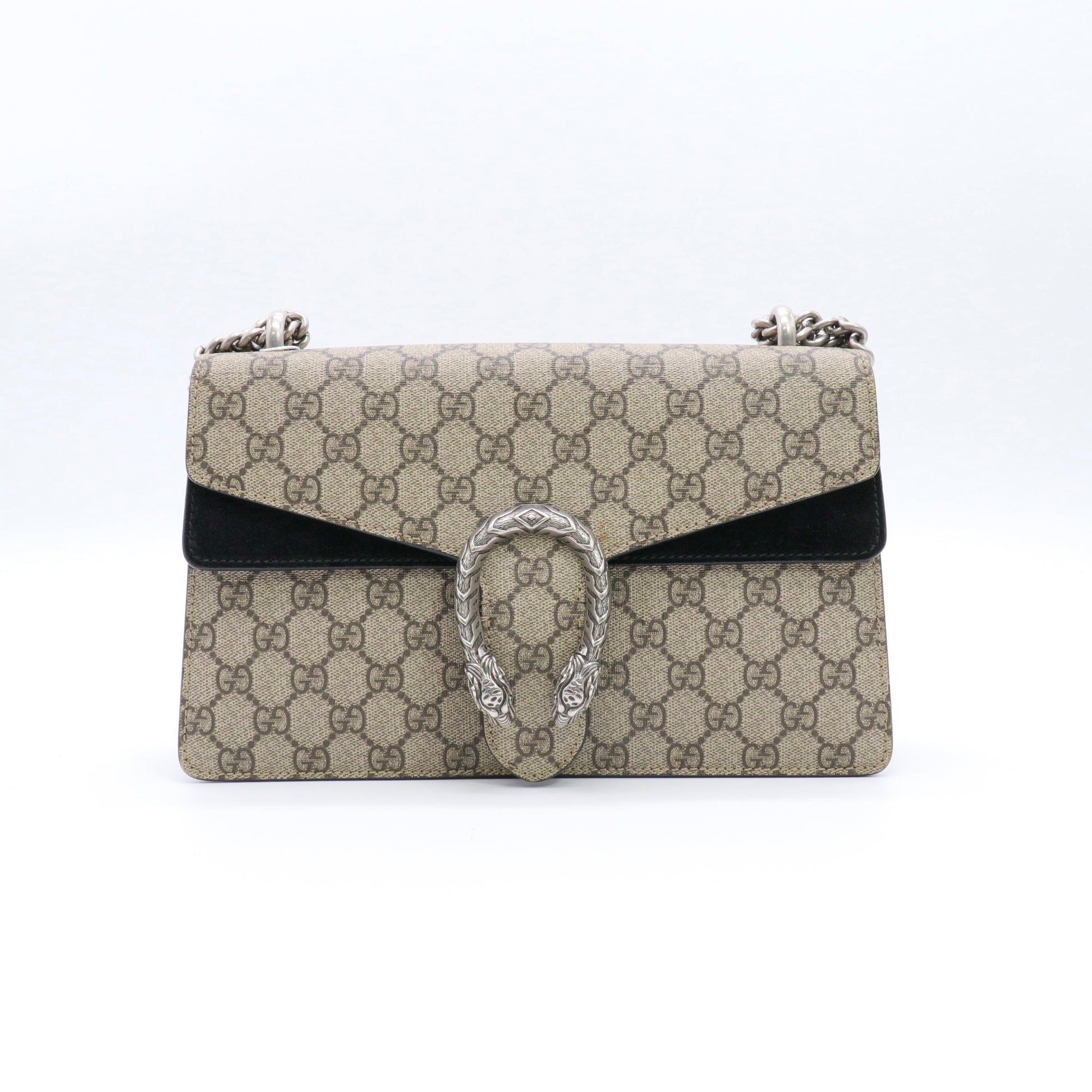 GG Supreme Monogram Medium Dionysus Shoulder Bag twins