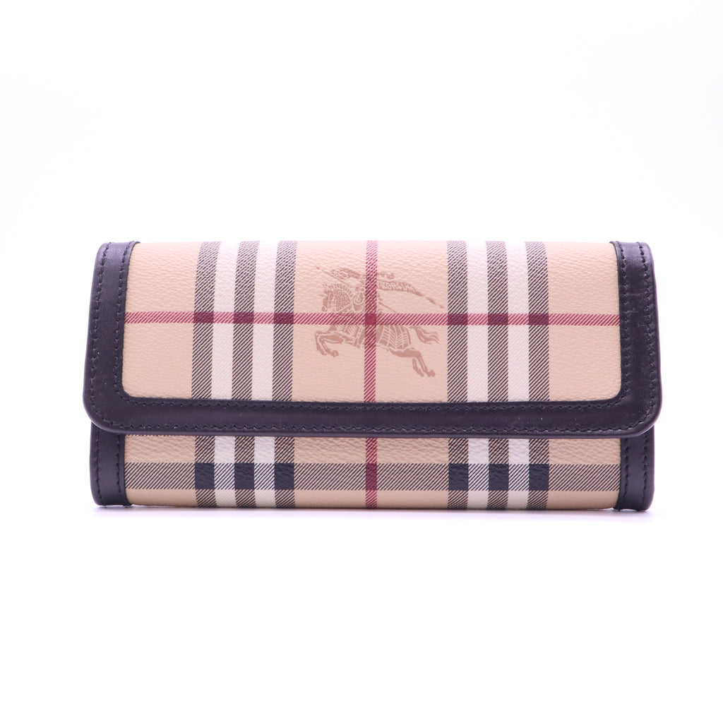 Haymarket Check Continental Wallet Black W21468