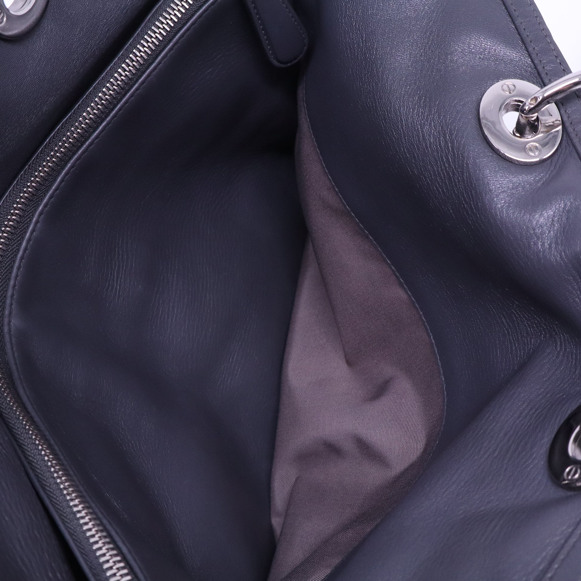 Black Cannage Quilted Lambskin Leather Granville Tote Bag