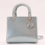 Lady Dior Bag Micro Cannage Metallic Calfskin Medium