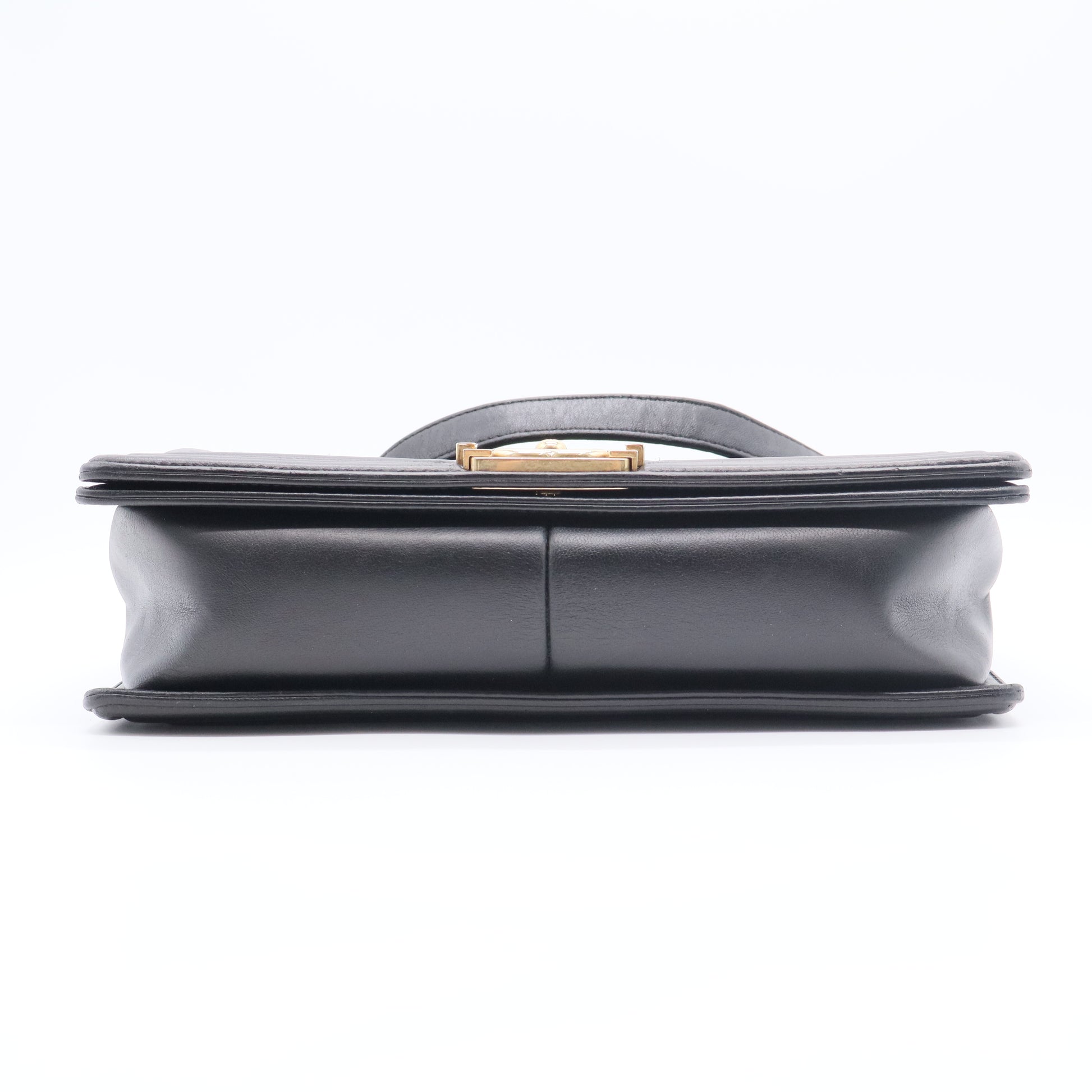 Boy Flap Bag Quilted Caviar New Medium