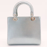 Lady Dior Bag Micro Cannage Metallic Calfskin Medium