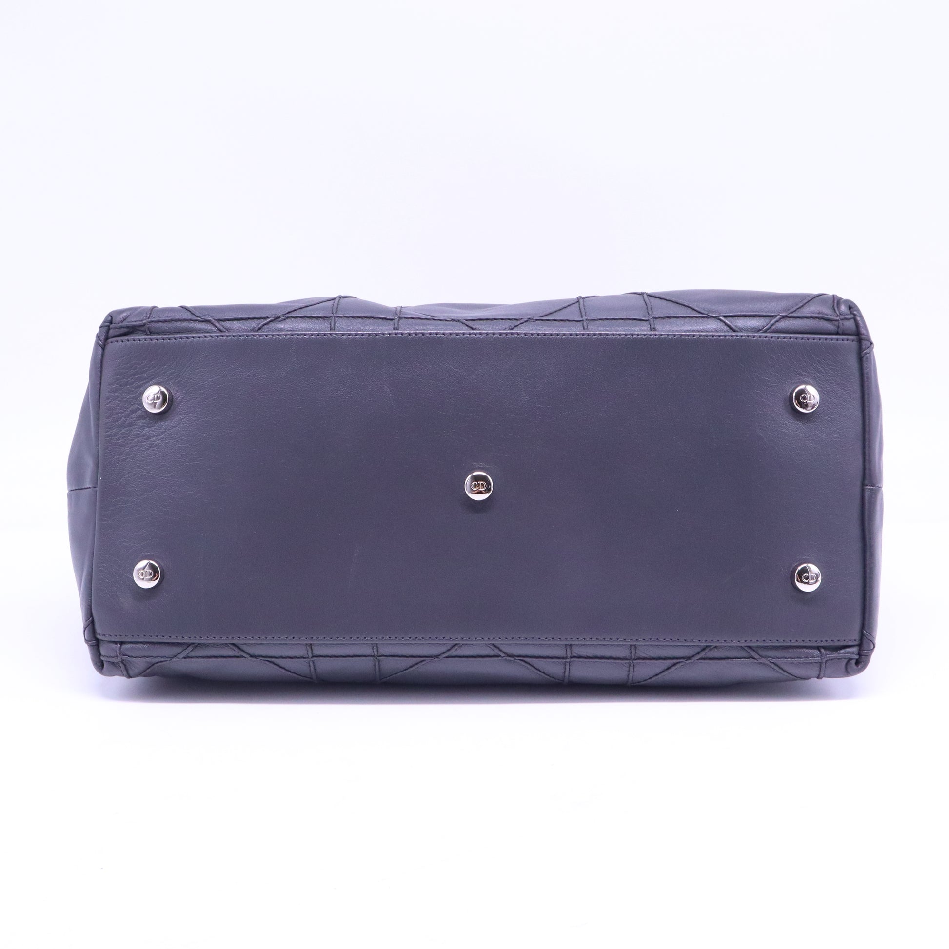 Black Cannage Quilted Lambskin Leather Granville Tote Bag