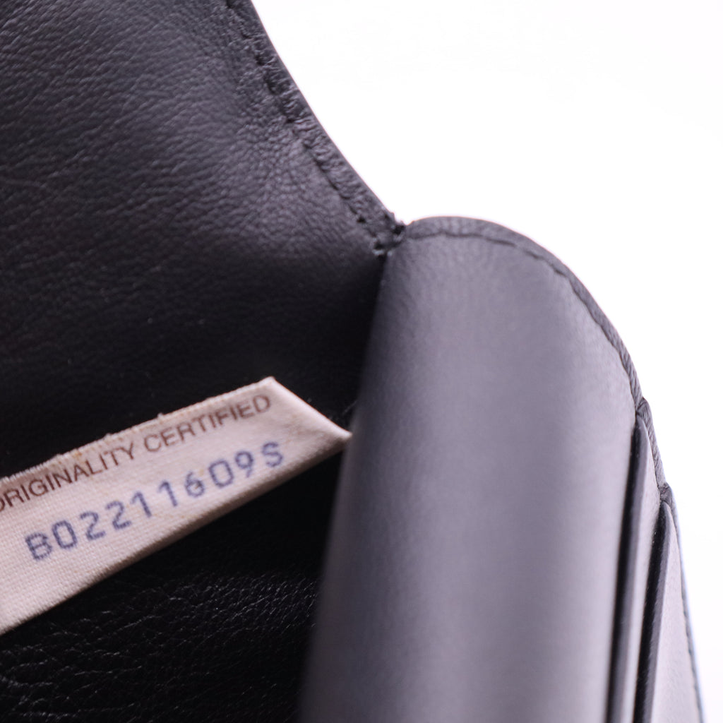 Intrecciato Woven Nappa Leather Double Flap Wallet