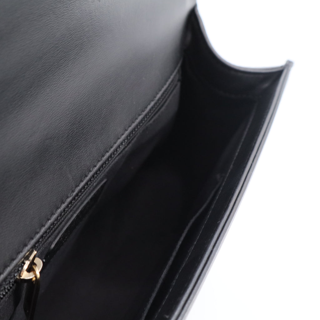 Boy Flap Bag Quilted Caviar New Medium