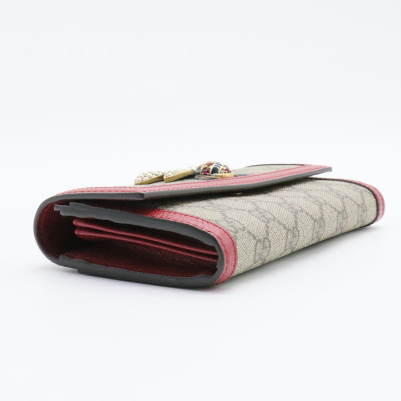 Queen Margaret Wallet GG Coated Canvas