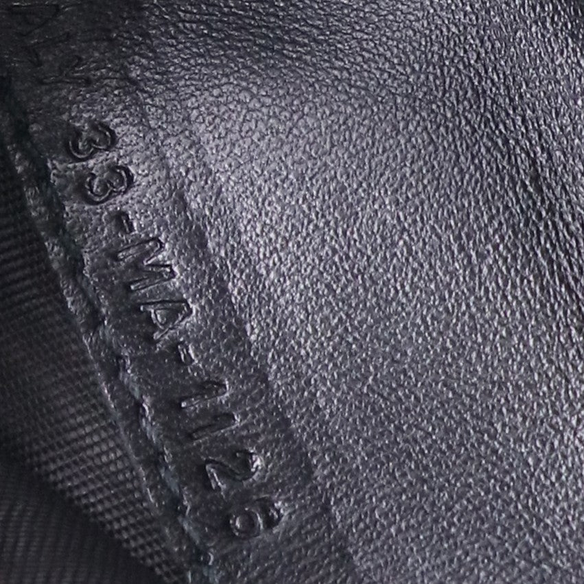 Black Cannage Studded Lambskin Wallet Twins