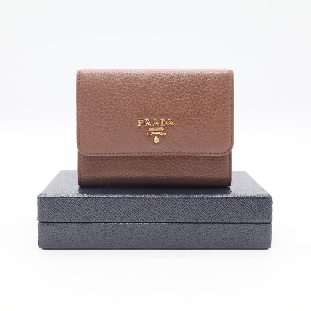 French Wallet Soft Leather Compact Twins
