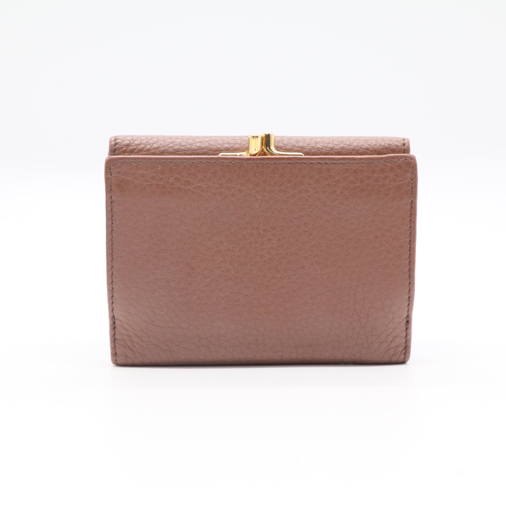 French Wallet Soft Leather Compact Twins