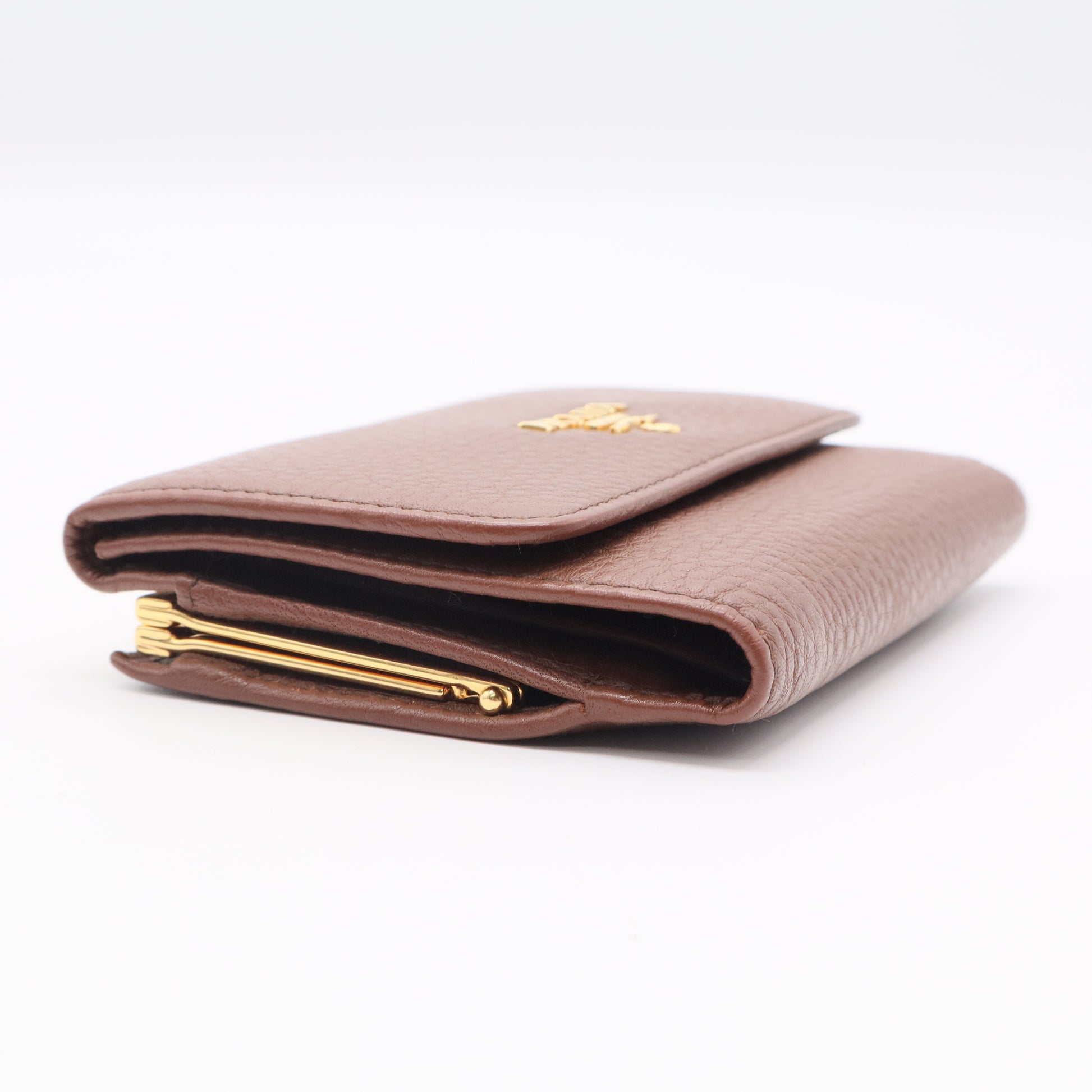 French Wallet Soft Leather Compact Twins