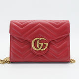 GG Marmont Chain Wallet Matelasse Leather Mini