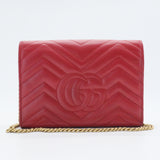 GG Marmont Chain Wallet Matelasse Leather Mini