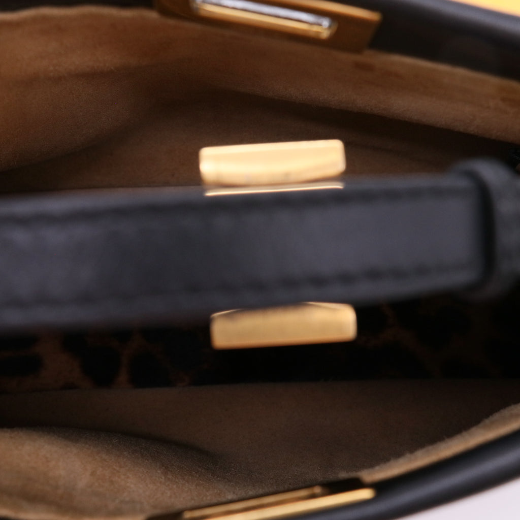 Peekaboo Bag Leather with Calf Hair Interior Mini twins LDJ5573