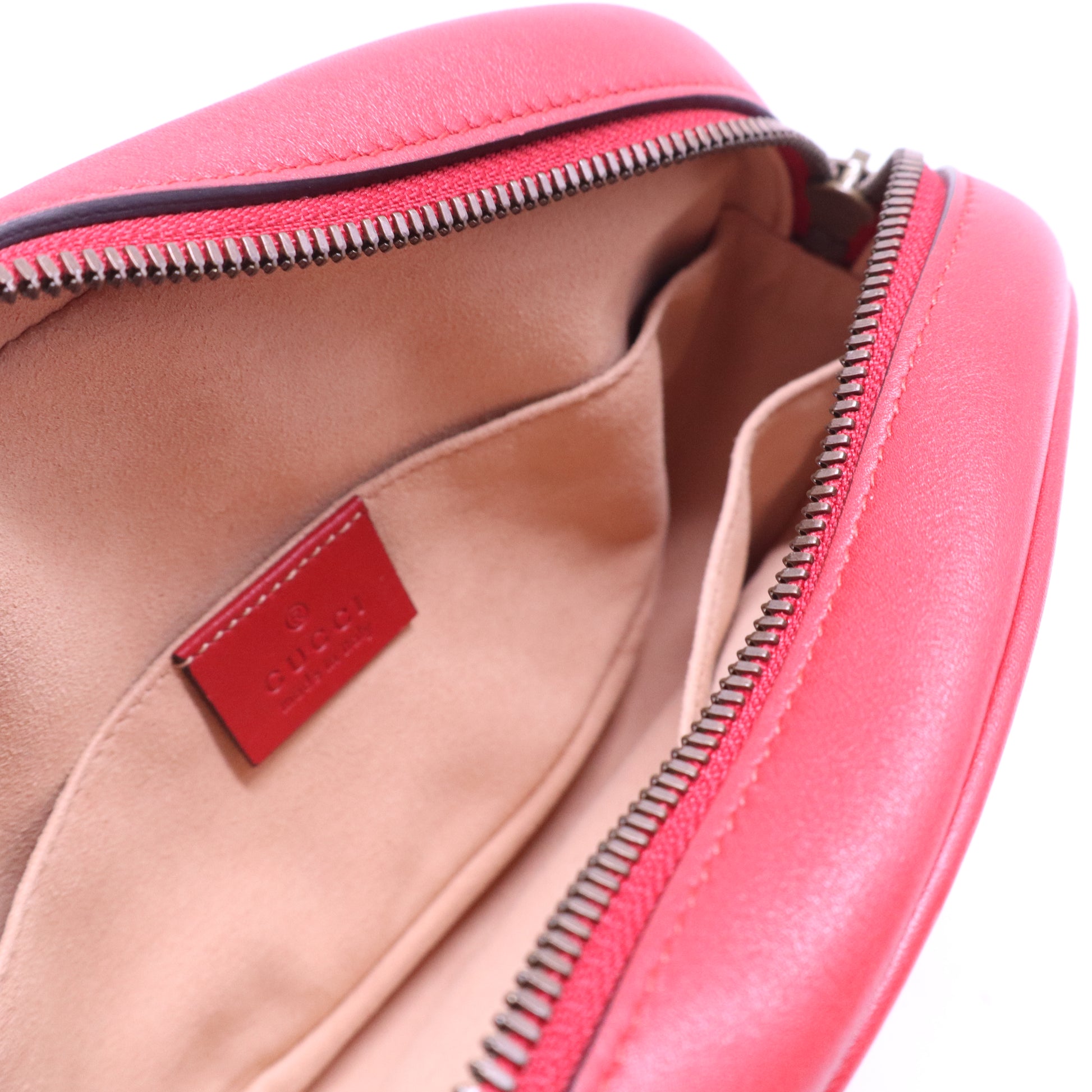 GG Marmont Matelasse Belt Bag Hibiscus Red W20719