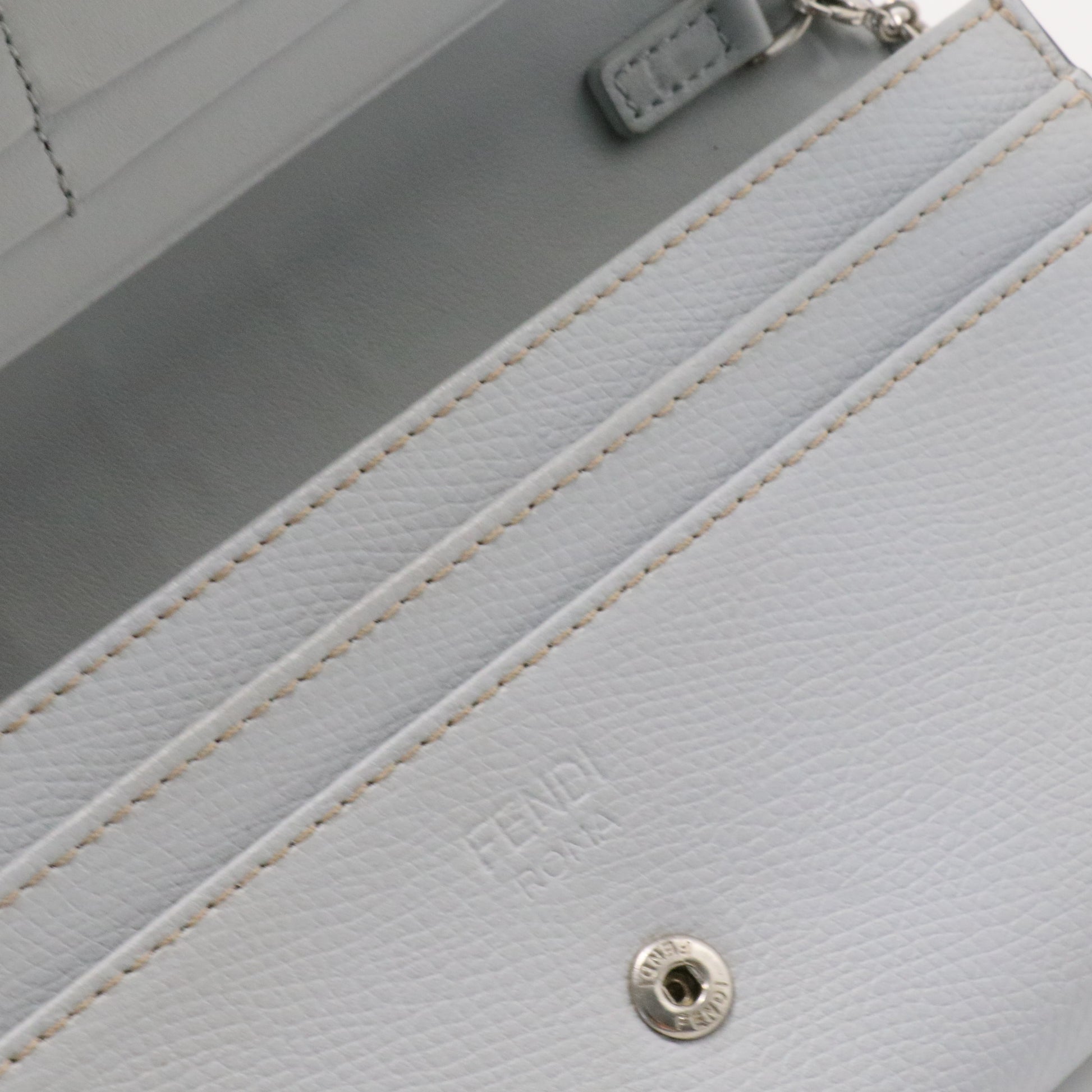 Monster Continental Wallet on Chain Studded Leather