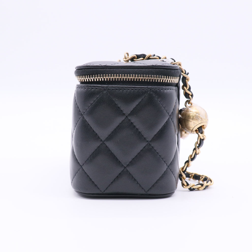 Classic Vanity Case with Chain Lambskin Small Twins